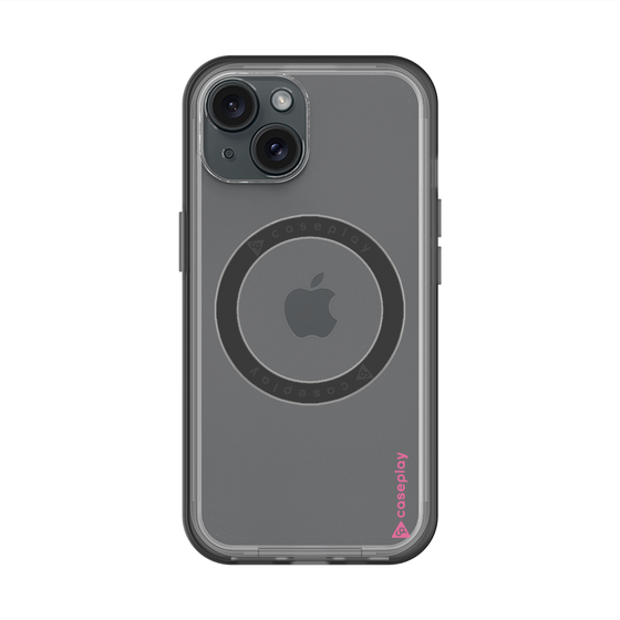 スリムプロテクションプレミアムケース with MagSafe［ オリジナル - caseplayロゴ - ピンク/B ］
