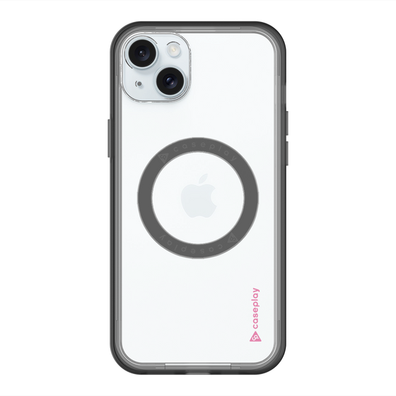スリムプロテクションプレミアムケース with MagSafe［ オリジナル - caseplayロゴ - ピンク/B ］