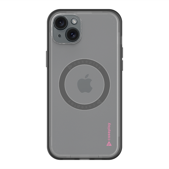 スリムプロテクションプレミアムケース with MagSafe［ オリジナル - caseplayロゴ - ピンク/B ］