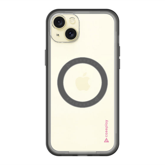 スリムプロテクションプレミアムケース with MagSafe［ オリジナル - caseplayロゴ - ピンク/B ］