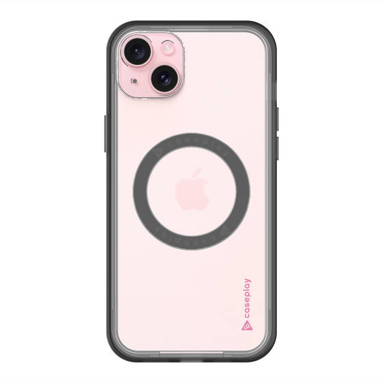 スリムプロテクションプレミアムケース with MagSafe［ オリジナル - caseplayロゴ - ピンク/B ］