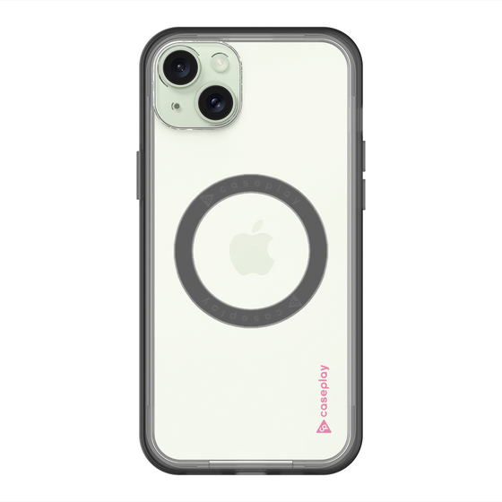 スリムプロテクションプレミアムケース with MagSafe［ オリジナル - caseplayロゴ - ピンク/B ］