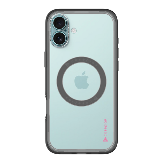 スリムプロテクションプレミアムケース with MagSafe［ オリジナル - caseplayロゴ - ピンク/B ］