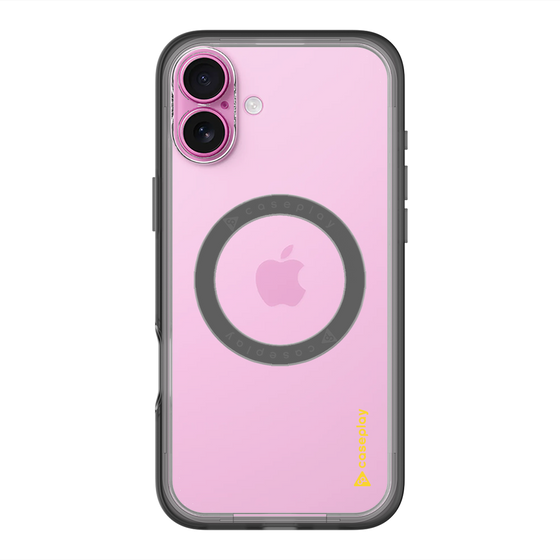 スリムプロテクションプレミアムケース with MagSafe［ オリジナル - caseplayロゴ - イエロー/B ］
