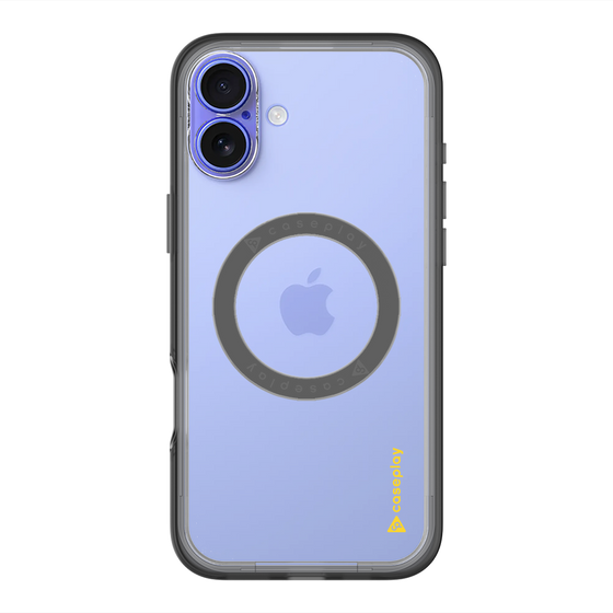 スリムプロテクションプレミアムケース with MagSafe［ オリジナル - caseplayロゴ - イエロー/B ］
