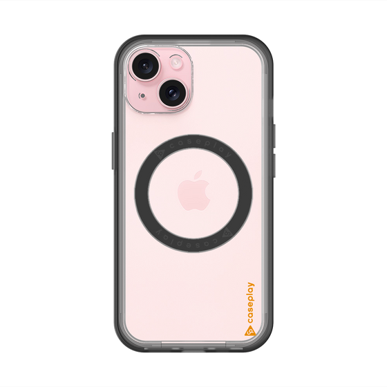 スリムプロテクションプレミアムケース with MagSafe［ オリジナル - caseplayロゴ - オレンジ/B ］