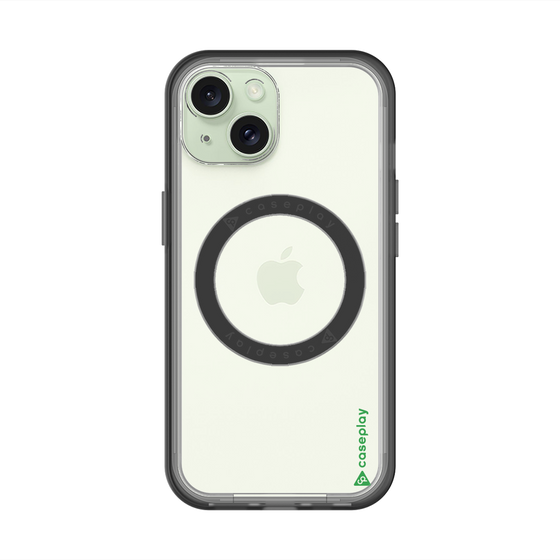 スリムプロテクションプレミアムケース with MagSafe［ オリジナル - caseplayロゴ - グリーン/B ］