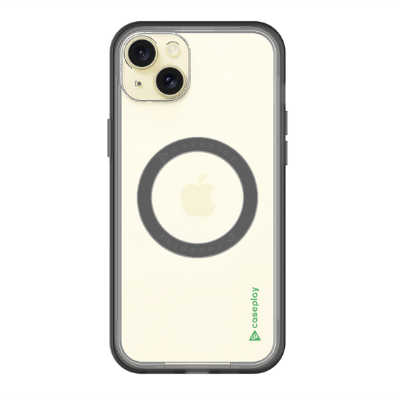 スリムプロテクションプレミアムケース with MagSafe［ オリジナル - caseplayロゴ - グリーン/B ］