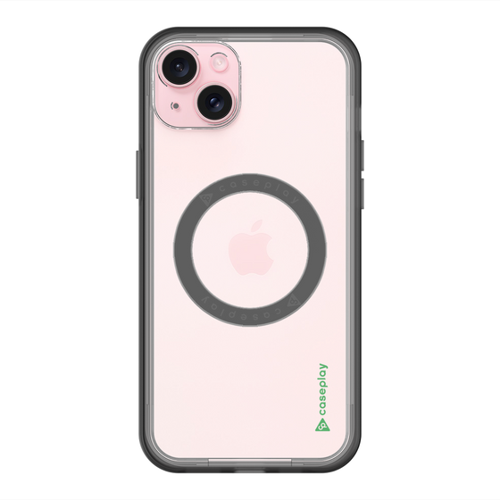 スリムプロテクションプレミアムケース with MagSafe［ オリジナル - caseplayロゴ - グリーン/B ］