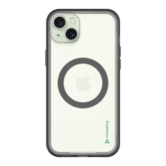 スリムプロテクションプレミアムケース with MagSafe［ オリジナル - caseplayロゴ - グリーン/B ］