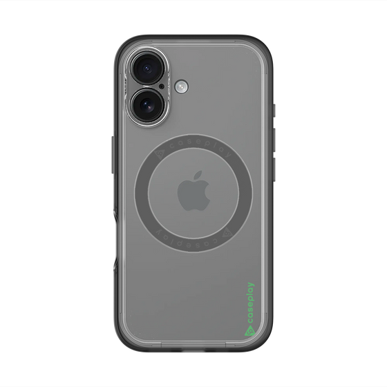 スリムプロテクションプレミアムケース with MagSafe［ オリジナル - caseplayロゴ - グリーン/B ］
