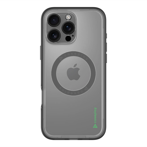 スリムプロテクションプレミアムケース with MagSafe［ オリジナル - caseplayロゴ - グリーン/B ］