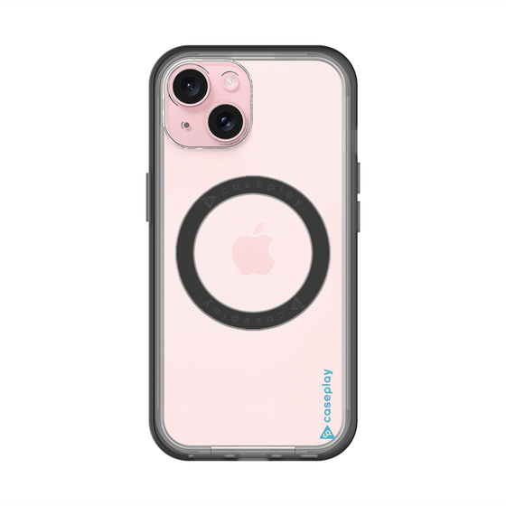スリムプロテクションプレミアムケース with MagSafe［ オリジナル - caseplayロゴ - ライトブルー/B ］
