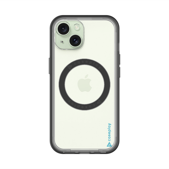 スリムプロテクションプレミアムケース with MagSafe［ オリジナル - caseplayロゴ - ライトブルー/B ］
