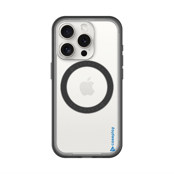 スリムプロテクションプレミアムケース with MagSafe［ オリジナル - caseplayロゴ - ブルー/B ］