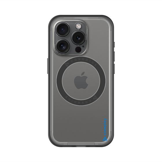 スリムプロテクションプレミアムケース with MagSafe［ オリジナル - caseplayロゴ - ブルー/B ］