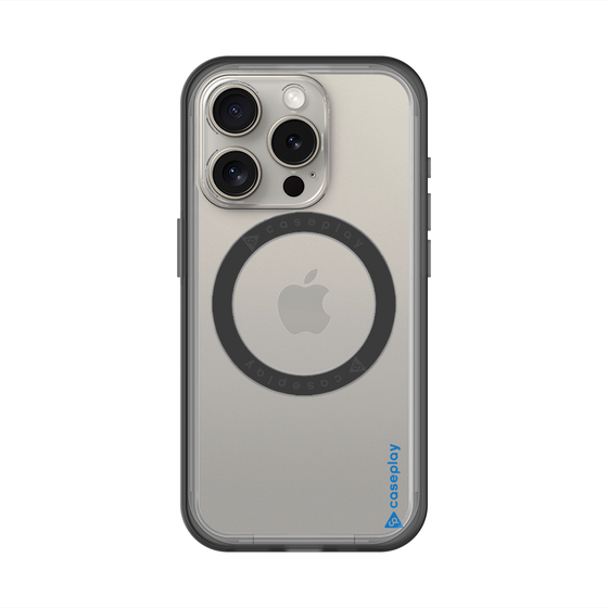 スリムプロテクションプレミアムケース with MagSafe［ オリジナル - caseplayロゴ - ブルー/B ］