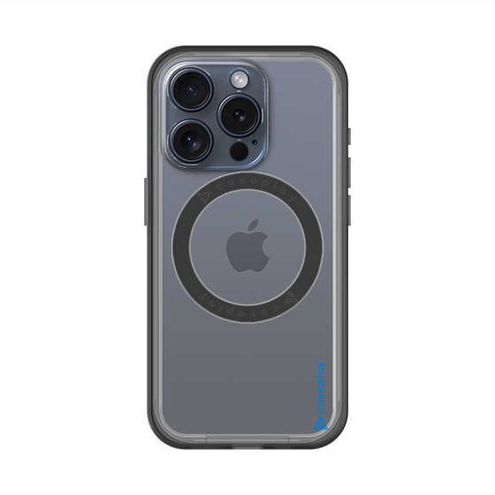 スリムプロテクションプレミアムケース with MagSafe［ オリジナル - caseplayロゴ - ブルー/B ］