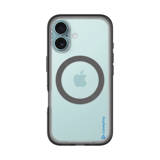 スリムプロテクションプレミアムケース with MagSafe［ オリジナル - caseplayロゴ - ブルー/B ］