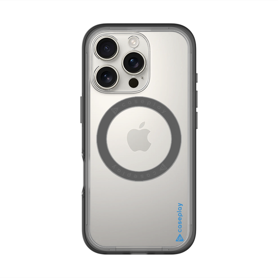スリムプロテクションプレミアムケース with MagSafe［ オリジナル - caseplayロゴ - ブルー/B ］