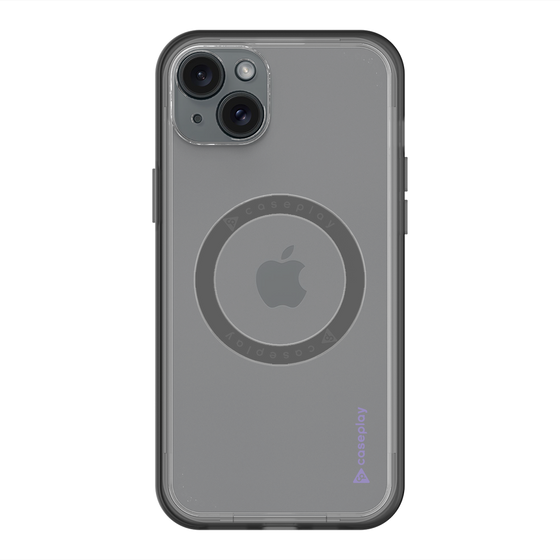 スリムプロテクションプレミアムケース with MagSafe［ オリジナル - caseplayロゴ - パープル/B ］