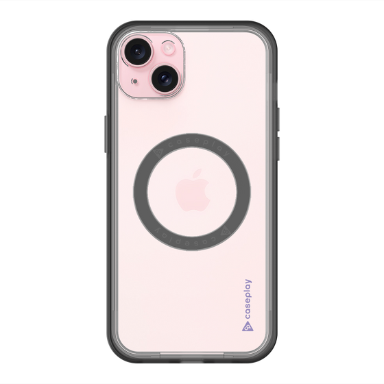 スリムプロテクションプレミアムケース with MagSafe［ オリジナル - caseplayロゴ - パープル/B ］
