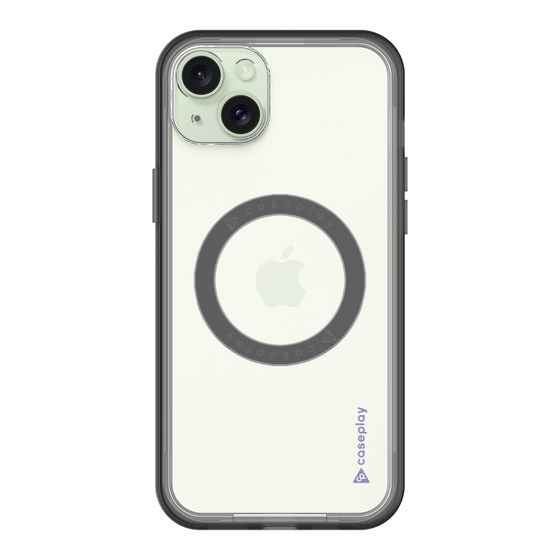 スリムプロテクションプレミアムケース with MagSafe［ オリジナル - caseplayロゴ - パープル/B ］