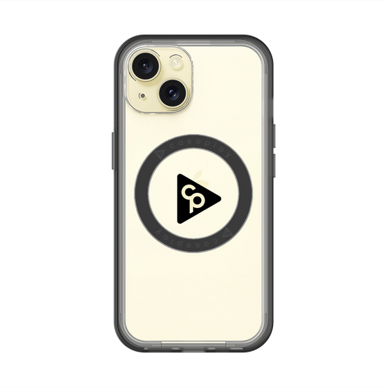 スリムプロテクションプレミアムケース with MagSafe［ オリジナル - caseplayロゴ - ブラック/C ］