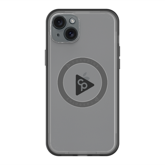 スリムプロテクションプレミアムケース with MagSafe［ オリジナル - caseplayロゴ - ブラック/C ］