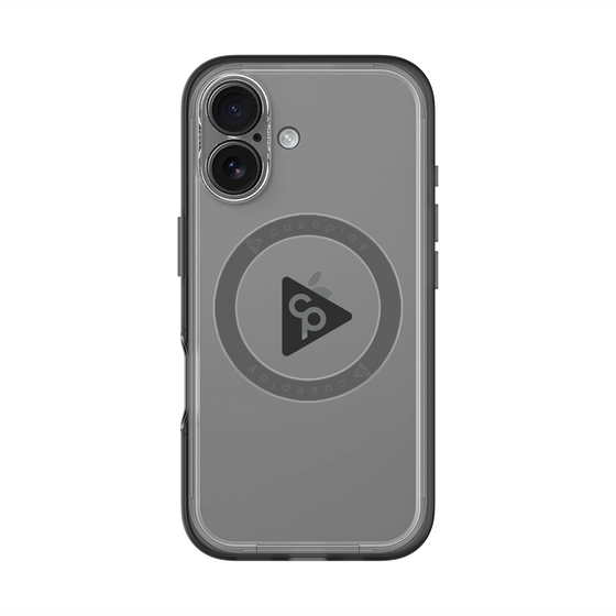 スリムプロテクションプレミアムケース with MagSafe［ オリジナル - caseplayロゴ - ブラック/C ］