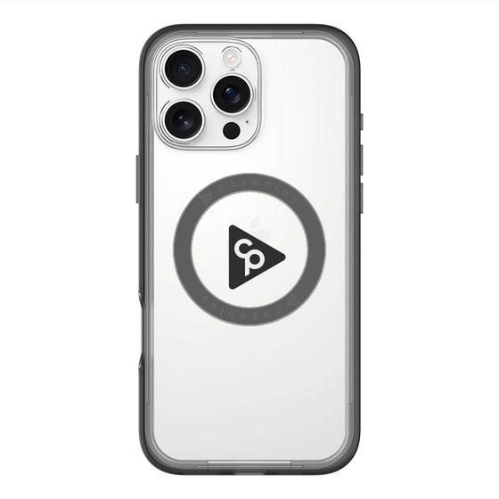 スリムプロテクションプレミアムケース with MagSafe［ オリジナル - caseplayロゴ - ブラック/C ］