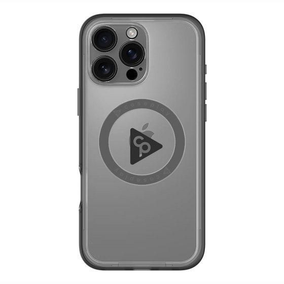スリムプロテクションプレミアムケース with MagSafe［ オリジナル - caseplayロゴ - ブラック/C ］