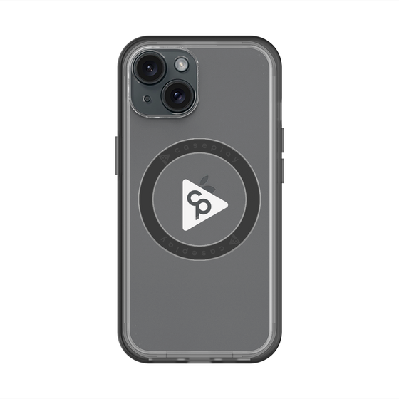 スリムプロテクションプレミアムケース with MagSafe［ オリジナル - caseplayロゴ - ホワイト/C ］