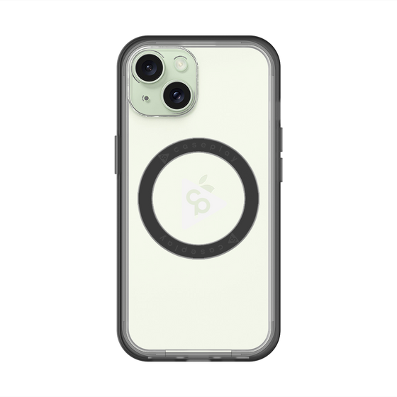 スリムプロテクションプレミアムケース with MagSafe［ オリジナル - caseplayロゴ - ホワイト/C ］
