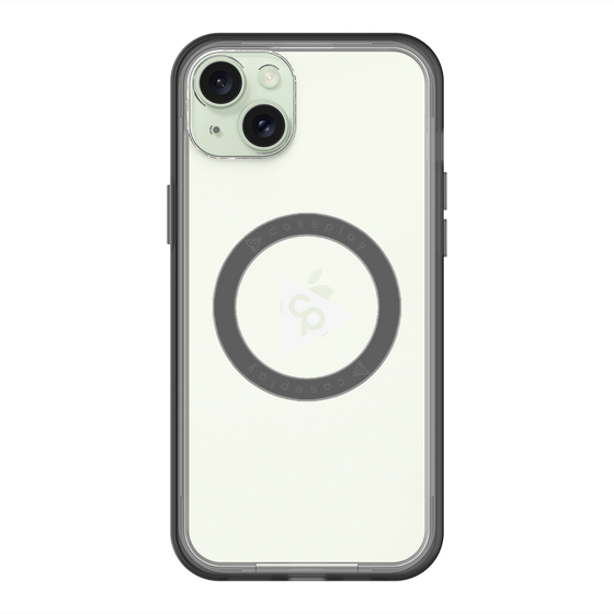 スリムプロテクションプレミアムケース with MagSafe［ オリジナル - caseplayロゴ - ホワイト/C ］