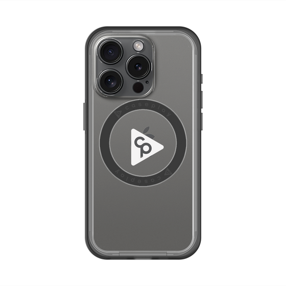 スリムプロテクションプレミアムケース with MagSafe［ オリジナル - caseplayロゴ - ホワイト/C ］