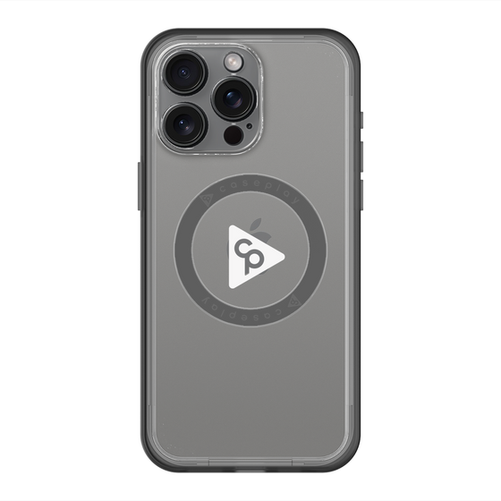 スリムプロテクションプレミアムケース with MagSafe［ オリジナル - caseplayロゴ - ホワイト/C ］