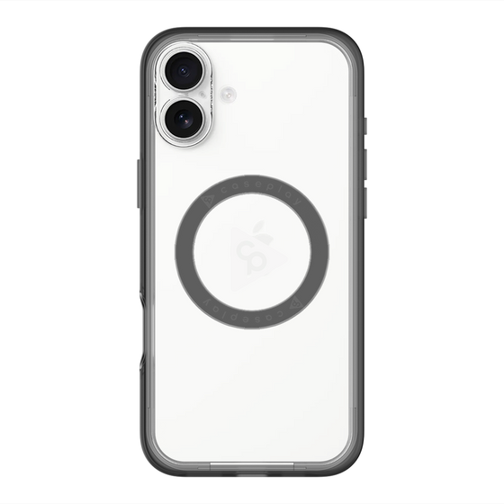 スリムプロテクションプレミアムケース with MagSafe［ オリジナル - caseplayロゴ - ホワイト/C ］