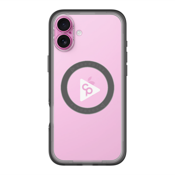 スリムプロテクションプレミアムケース with MagSafe［ オリジナル - caseplayロゴ - ホワイト/C ］