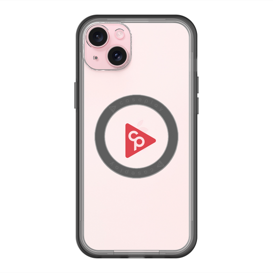 スリムプロテクションプレミアムケース with MagSafe［ オリジナル - caseplayロゴ - レッド/C ］