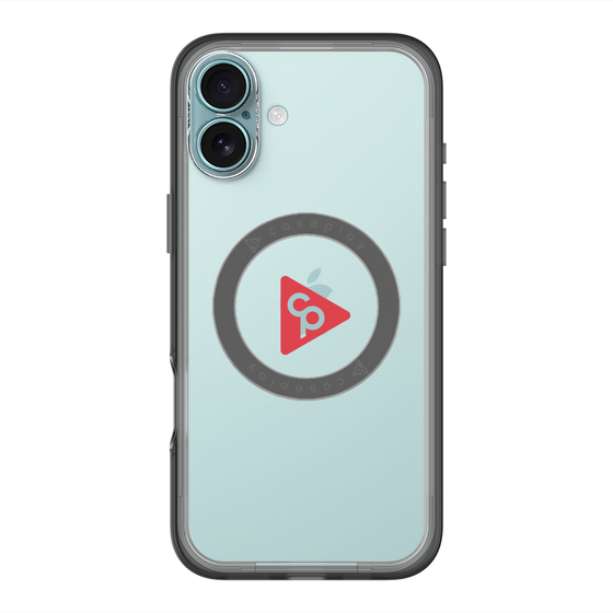 スリムプロテクションプレミアムケース with MagSafe［ オリジナル - caseplayロゴ - レッド/C ］