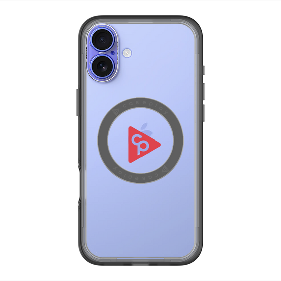 スリムプロテクションプレミアムケース with MagSafe［ オリジナル - caseplayロゴ - レッド/C ］