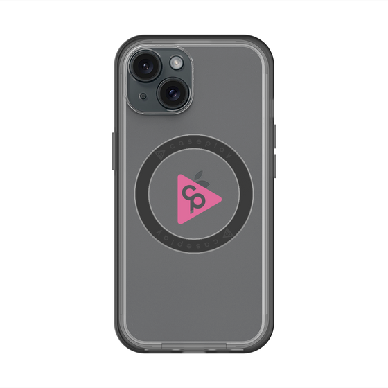 スリムプロテクションプレミアムケース with MagSafe［ オリジナル - caseplayロゴ - ピンク/C ］