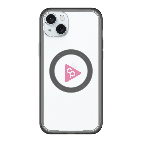 スリムプロテクションプレミアムケース with MagSafe［ オリジナル - caseplayロゴ - ピンク/C ］