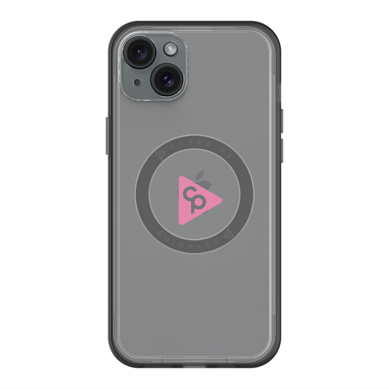 スリムプロテクションプレミアムケース with MagSafe［ オリジナル - caseplayロゴ - ピンク/C ］