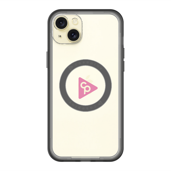スリムプロテクションプレミアムケース with MagSafe［ オリジナル - caseplayロゴ - ピンク/C ］