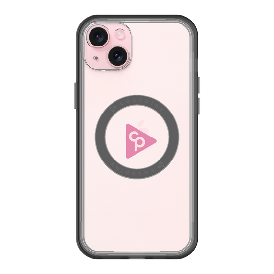 スリムプロテクションプレミアムケース with MagSafe［ オリジナル - caseplayロゴ - ピンク/C ］