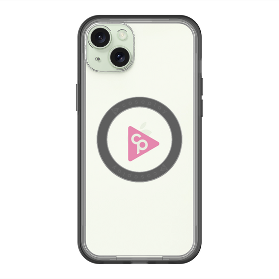 スリムプロテクションプレミアムケース with MagSafe［ オリジナル - caseplayロゴ - ピンク/C ］