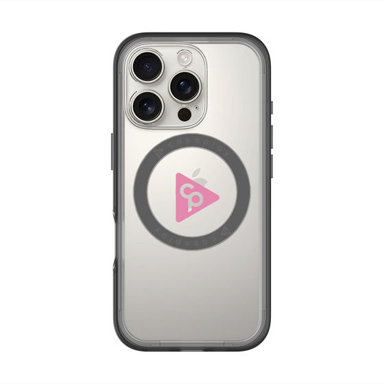スリムプロテクションプレミアムケース with MagSafe［ オリジナル - caseplayロゴ - ピンク/C ］