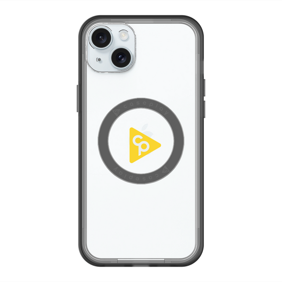 スリムプロテクションプレミアムケース with MagSafe［ オリジナル - caseplayロゴ - イエロー/C ］